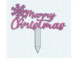 Marry Cristmas cake topper