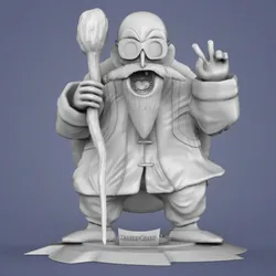 Master Roshi 3D Print Model in Man 594322