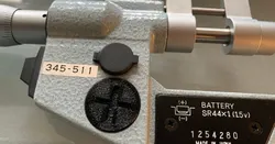 Mitutoyo Micrometer Battery Cover