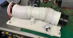 Portable extractor fan and ducting