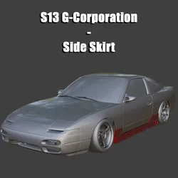 S13 G-Corporation side skirt