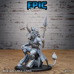 Unicorn Folk Warrior Rest ‧ DnD Miniature ‧ Tabletop Miniatures ‧ Gaming Monster ‧ 3D Model ‧ RPG ‧ DnDminis ‧ STL FILE