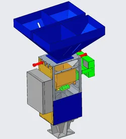 Weighing color master machine
