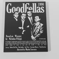 Good Fellas Poster Decorative - Decor Keychain Multicolor