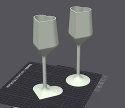 Heart-shaped Champagne Glass