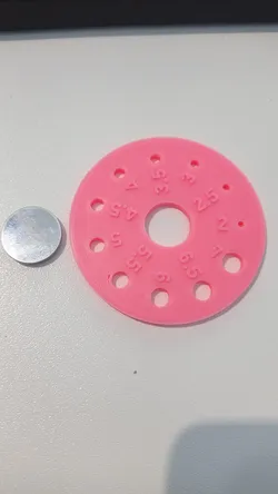 Knitting needle gauge
