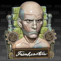Sculptures & Artworks STL Descărcare - Guillermo del Toro Frankenstein Adam v2 - Gioteya Designs