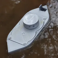 USS Monitor Model with Hybrid Power Plant