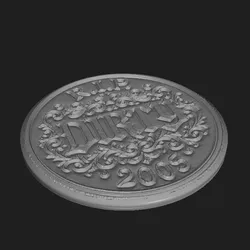 (2 PACK) custom r.i.p. dirty 2005 coin token wall art