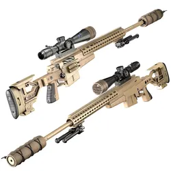 AXMC sniper riffle Low-poly 3D model