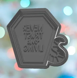 Beetle Juice Coffin Cookie Cutter