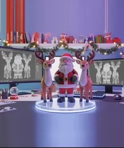 Creality Cloud | Santa Claus and the reindeer Bembm | ملفات الطابعة ثلاثية الأبعاد