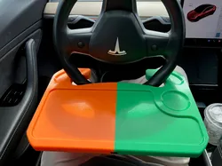 Dangerous, only for parked car - Car Tray Table for Steering Wheel