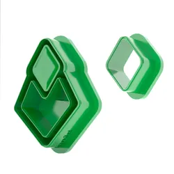 Diamond Stone Skinny Clay Earring Cutter Set | 3D Printable Model