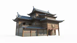 East Asian Ancient Architecture Restaurant