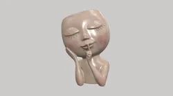 Face Head Planter