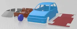 Fiat Cinquecento 1991 Printable Car 3D Print Model in Automotive 514407
