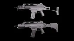 Fully modular assault rifle HK G36 G36E G36K G36KE G36C Low-poly 3D model
