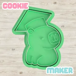 Graduated capybara with cookie cutter cap - Cookies
