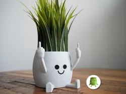 Middle Finger Happy Pot With Feet