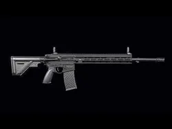 Modular assault rifle AR-15 HK416  Low-poly 3D model