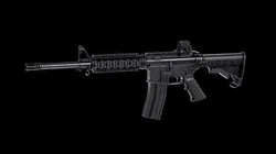 Modular Assault rifle Colt standart M4A1 Low-poly 3D model