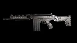 Modular assault rifle DS Arms SA 58 FAL Low-poly 3D model