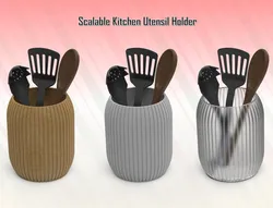 Scalable Rotating Kitchen Utensil Holder