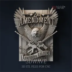 SECOND AMENDMENT 3d stl files for CNC