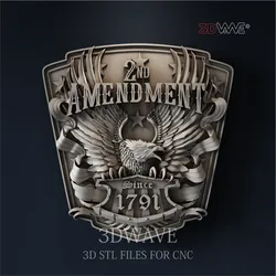 SECOND AMENDMENT 3d stl files for CNC