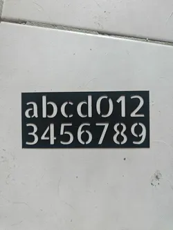 Stencil for route setters
