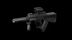 Tactical modular assault rifle Bullpup Vulkan Malyuk  Low-poly 3D model