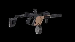 Tactical modular SMG TDI Kriss Vector gen2 Low-poly 3D model