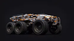 Technical Vehicle up to 8K Textures transporter Source Files Low-poly 3D model