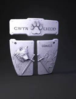 3D printable custom shell panel SET for Sony PS5 Slim FOUR separate