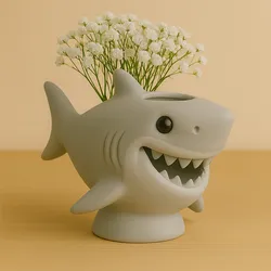 Cute Shark Planter – 3D Printed