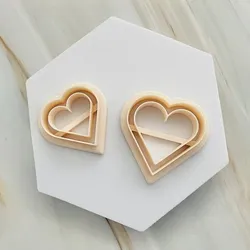 Doughnut Heart Polymer Clay Cutter