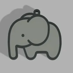 Elephant Keychain