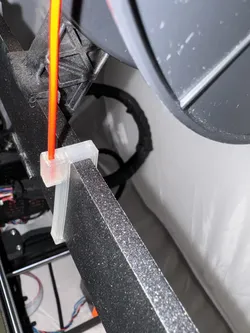 Filament Clip, Holder - attachable to Prusa frame