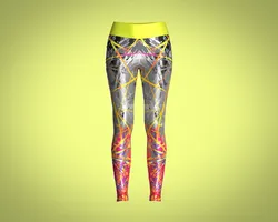 Girls Sports Leggings - Sporty Printed