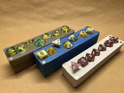 Polyhedral dice storage, parametric, gridfinity