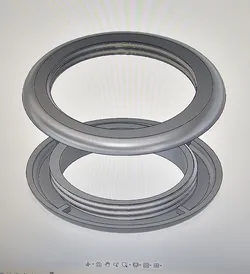 Simple curtain eyelet, 41mm inner diameter