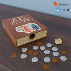 Beetlejuice Hand Book for the Rencently Deceased - Bookender-Piggy Bank 3D Print Model in Other 577576