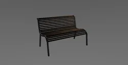 Bench low poly OWENDAL