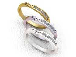 Elegant Stackable Ring 3D Print Model in Rings 576662