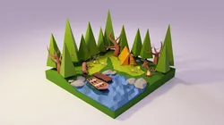 Forest and Lake