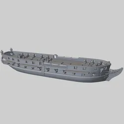 GB British 4th rate HMS Princess Charlotte (42 guns), 1814-33 & Blender Exporter, AOA-GB-52
