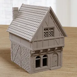 Medieval Night Life District House H3 – Red Light Alley Terrain STL for Tabletop RPG