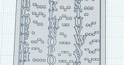 Morse code keychain