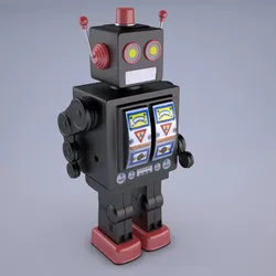 Mr D Cell Vintage Style Collectible Electron Star Strider Robot